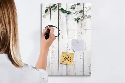 Tableau magnétique effaçable à sec en panneaux de bois