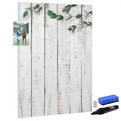 Tableau magnétique effaçable à sec en panneaux de bois