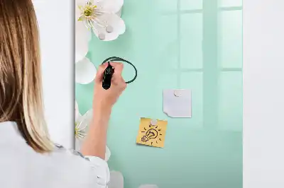 Tableau effaçable à sec magnétique motif fleurs épanouies
