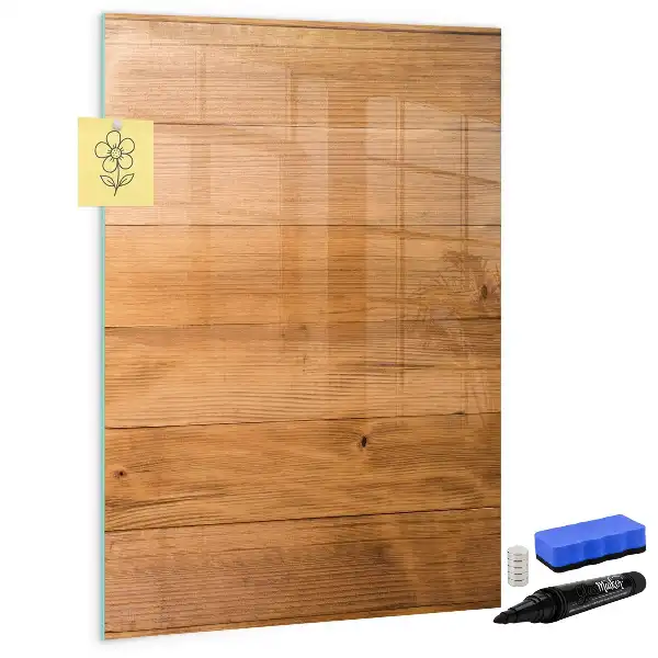 Tableau magnétique effaçable à sec en bois
