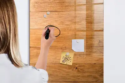 Tableau magnétique effaçable à sec en bois