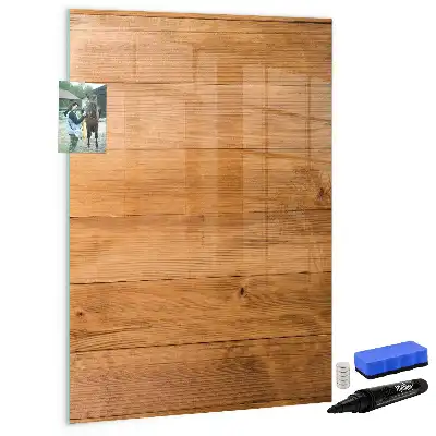 Tableau magnétique effaçable à sec en bois