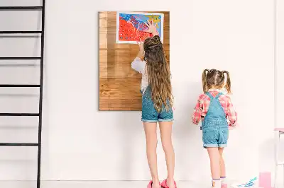 Tableau magnétique effaçable à sec en bois
