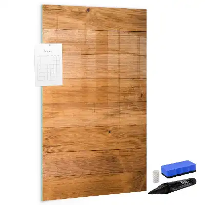 Tableau magnétique effaçable à sec en bois