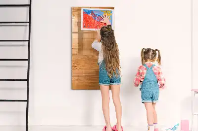 Tableau magnétique effaçable à sec en bois