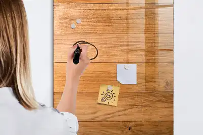 Tableau magnétique effaçable à sec en bois