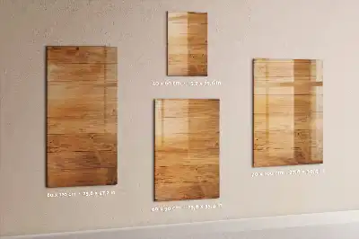 Tableau magnétique effaçable à sec en bois