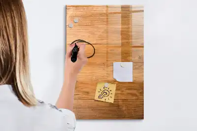 Tableau magnétique effaçable à sec en bois