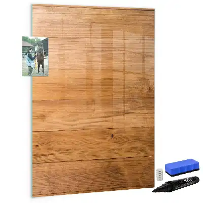 Tableau magnétique effaçable à sec en bois