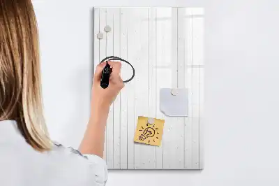 Tableau effaçable à sec magnétique en bois naturel
