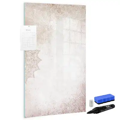 Tableau magnétique effaçable à sec modèle Mandalas