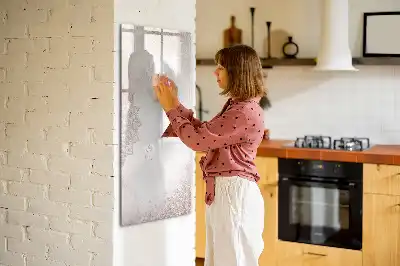 Tableau magnétique effaçable à sec modèle Mandalas