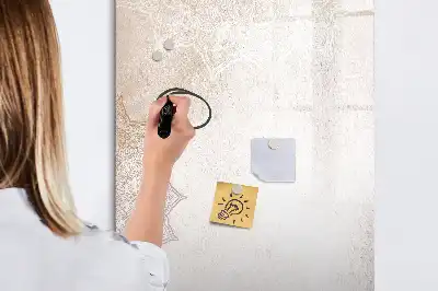 Tableau magnétique effaçable à sec modèle Mandalas