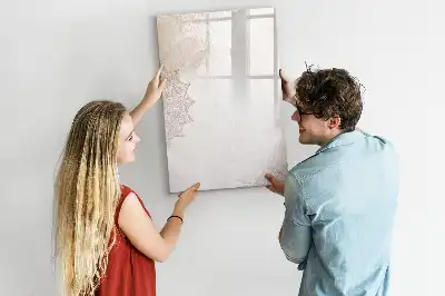 Tableau magnétique effaçable à sec modèle Mandalas