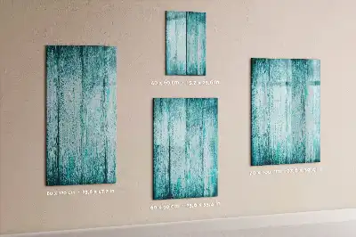 Tableau magnétique effaçable à sec couleur bois bleu