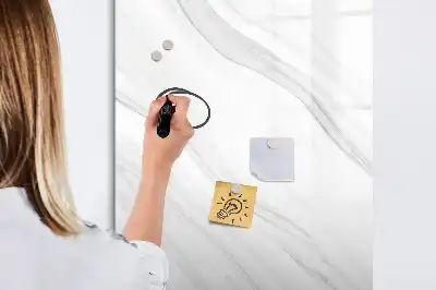 Tableau magnétique effaçable à sec motif vagues de marbre