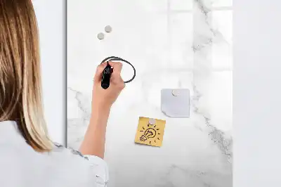 Tableau effaçable à sec magnétique effet marbre