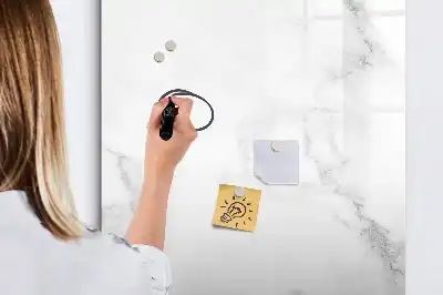 Tableau effaçable à sec magnétique effet marbre