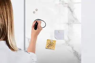 Tableau effaçable à sec magnétique effet marbre