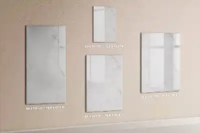 Tableau effaçable à sec magnétique effet marbre