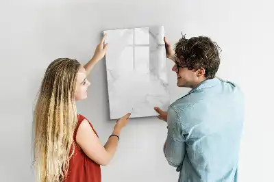 Tableau effaçable à sec magnétique effet marbre