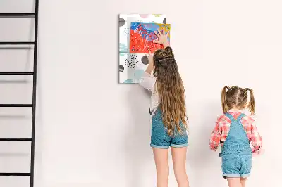 Tableau magnétique effaçable à sec cercle coloré