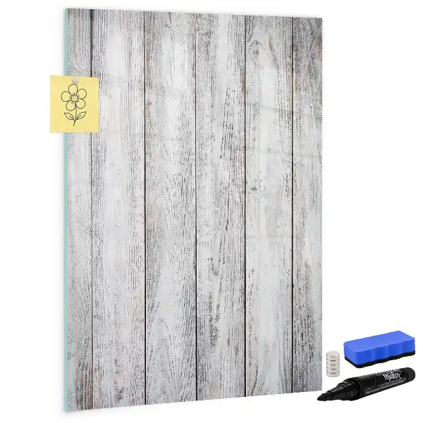 Tableau magnétique effaçable à sec en bois peint