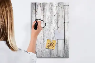 Tableau magnétique effaçable à sec en bois peint