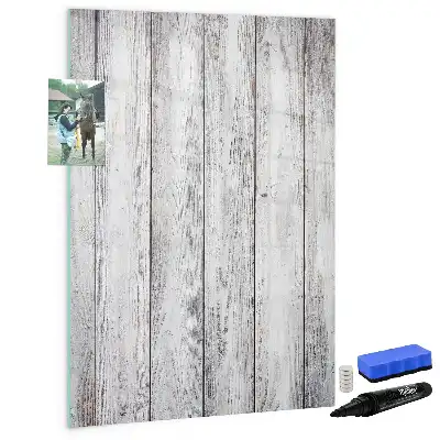 Tableau magnétique effaçable à sec en bois peint