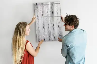 Tableau magnétique effaçable à sec en bois peint
