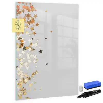 Tableau magnétique effaçable à sec modèle étoiles