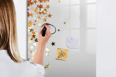Tableau magnétique effaçable à sec modèle étoiles