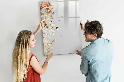Tableau magnétique effaçable à sec modèle étoiles