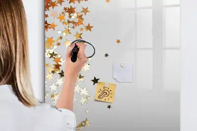 Tableau magnétique effaçable à sec modèle étoiles