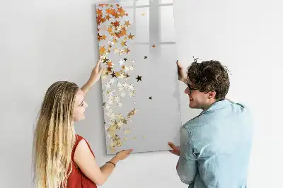 Tableau magnétique effaçable à sec modèle étoiles
