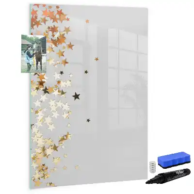 Tableau magnétique effaçable à sec modèle étoiles