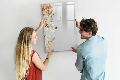 Tableau magnétique effaçable à sec modèle étoiles