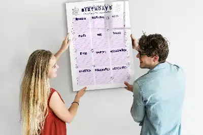 Tableau magnétique effaçable à sec lieu de naissance