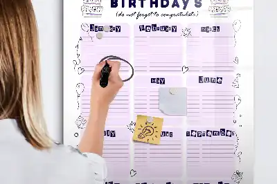 Tableau magnétique effaçable à sec lieu de naissance