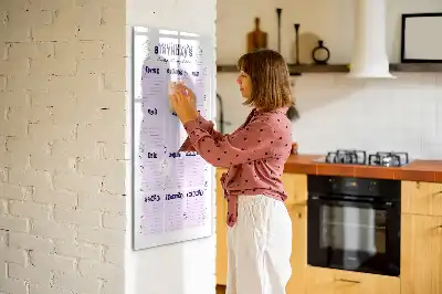 Tableau magnétique effaçable à sec lieu de naissance