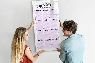 Tableau magnétique effaçable à sec lieu de naissance
