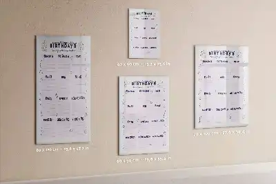 Tableau magnétique effaçable à sec lieu de naissance