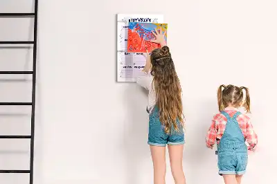 Tableau magnétique effaçable à sec lieu de naissance