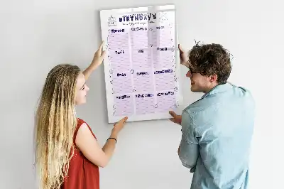 Tableau magnétique effaçable à sec lieu de naissance