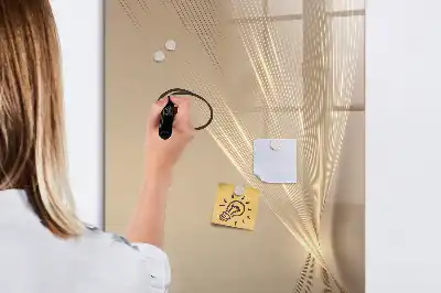Tableau effaçable à sec magnétique motif lumière abstraite
