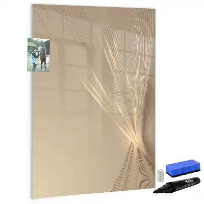 Tableau effaçable à sec magnétique motif lumière abstraite