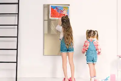 Tableau effaçable à sec magnétique motif lumière abstraite