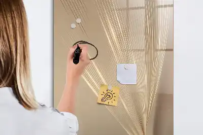 Tableau effaçable à sec magnétique motif lumière abstraite