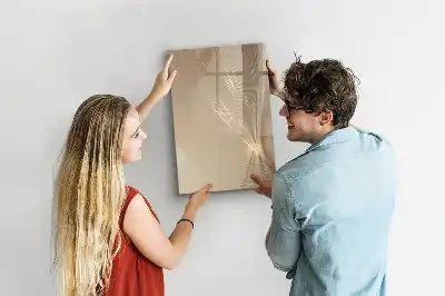 Tableau effaçable à sec magnétique motif lumière abstraite