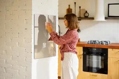 Tableau effaçable à sec magnétique motif lumière abstraite